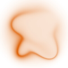 Rustic Orange Grunge Circle: Textured spray paint style abstract design element PNG