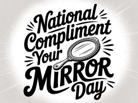 Celebrate national compliment your mirror day with positive affirmations and self love - Powered by Adobe