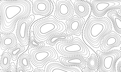 Stylized elevation contour map background with terrain lines for outdoor design
