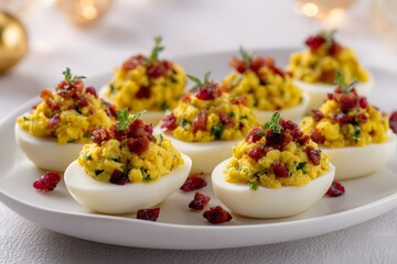 Festive Deviled Eggs A Holiday Appetizer Delight