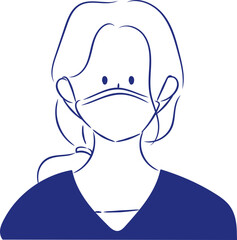 사람 인물 머리 일러스트 svg 라인
