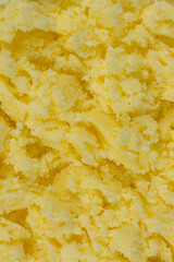 Macro Texture of Traditional Ghee Butter Top View