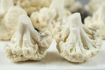 Fresh Farm-Grown Cauliflower Ready for Healthy Vegetarian Cooking.