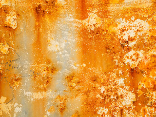 Rust iron rusty steel background old sheet brown orange color effect weathered wall floor rough...