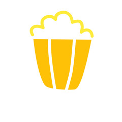 glass of beer popcorn