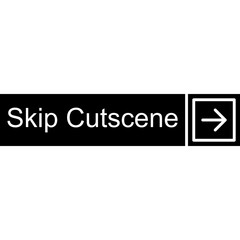 Fototapeta premium Skip Cutscene Vector Icon