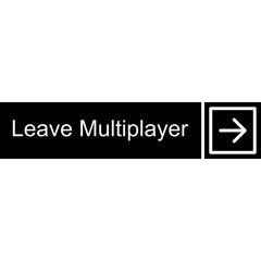 Leave Multiplayer Vector Icon