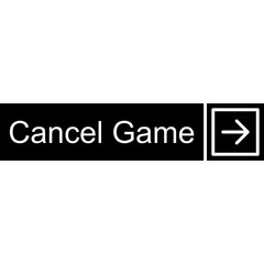 Cancel Game Vector Icon