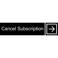 Cancel Subscription Vector Icon