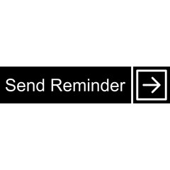 Obraz premium Send Reminder Vector Icon