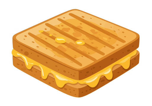 Grilled cheese sandwich toast cheese grill marks golden yellow