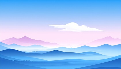 山と青空の背景素材