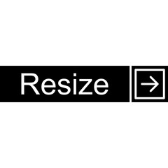 Obraz premium Resize Vector Icon