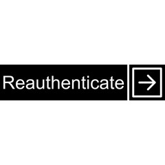 Reauthenticate Vector Icon