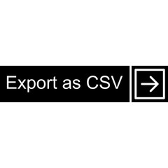 Export as CSV Vector Icon