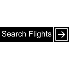 Fototapeta premium Search Flights Vector Icon