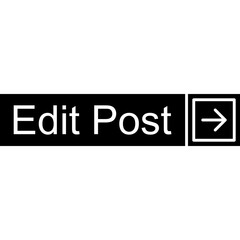 Edit Post Vector Icon