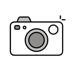 Action Camera Outline Icon - Travel & Adventure Photography Symbol