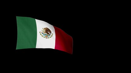 MEXICO flag. MEXICO flag video. Flag of MEXICO Waving in the wind, video, mp4, waving in the Sky, Green screen flag, national flag of the country.
