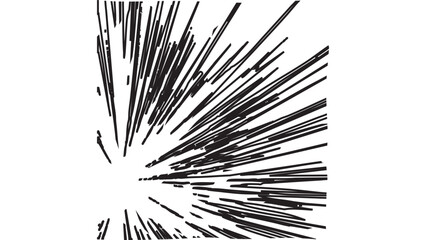 Obraz premium Black Comic Speed Lines