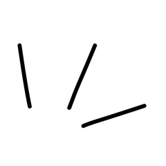 spark exclamation line vector
