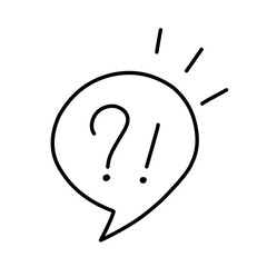 spark exclamation line vector