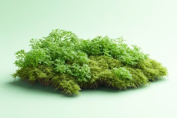 Fototapeta premium A miniature landscape of vibrant green moss.