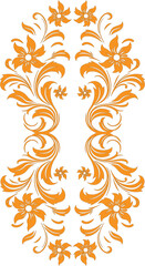 Elegant Floral Vector Design, Abstract Floral Illustration, Botanical Vector Art, Floral Vector Elements Set, Decorative Floral Pattern