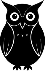 owl on white background, trick on a skateboard