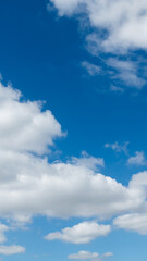 Fototapeta premium White clouds on clear sky
