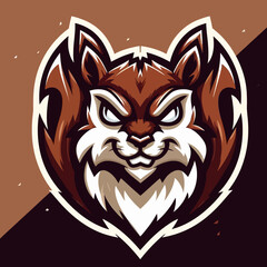 Angry Fox Mascot Head Vector Illustration for Esports and Logo