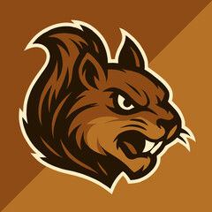 Angry Fox Mascot Head Vector Illustration for Esports and Logo