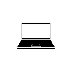 Sleek Laptop Icon Modern Device, Digital Technology, Portable Computer