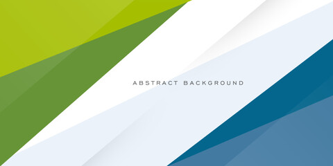 Abstract colorful blue and green triangle overlap background. Trendy triangle papercut pattern design. Eps10 vector