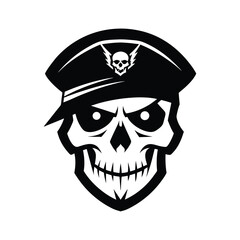jolly roger pirate skull icon isolated on white background