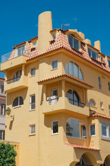Traditional Portuguese Building with Tiled Façade. Sintra Portugal