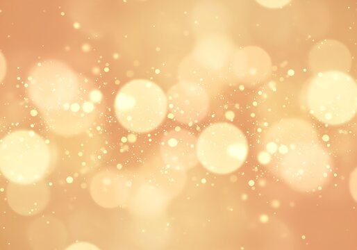 Abstract Gold Bokeh Background Sparkling Lights and Shimmering Texture