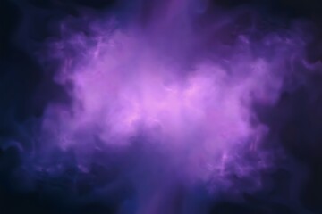 Glowing purple nebula clouds with dark background violet smoke