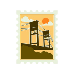 Travel Stamp Illustration