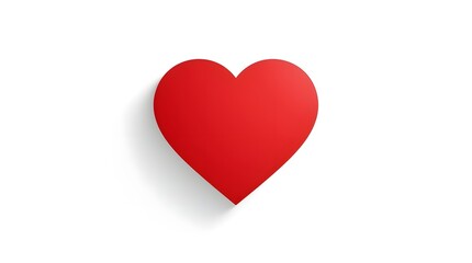 Heart Sticker on White Paper with Ruler