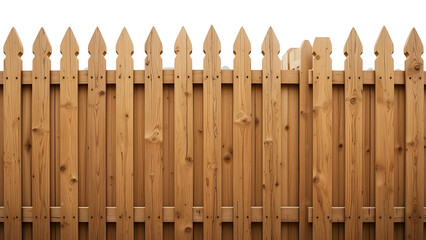 Wood fence background texture design for garden backyard privacy and security landscaping outdoor fencing paneling on transparent background
