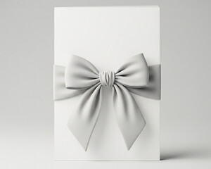 Wedding Invitation Mockup With Elegant Ribbon