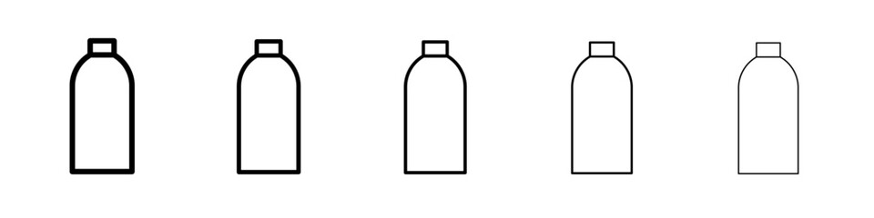 Bottle icon vector outline symbol or illustration