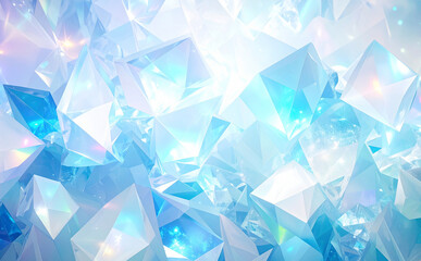 Naklejka premium 水色の綺麗なキラキラ背景素材