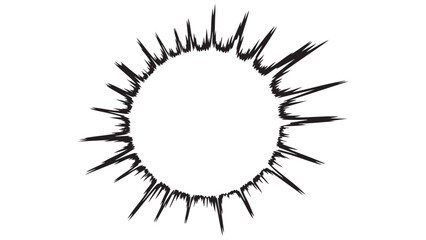 Vector Spiky Burst Design