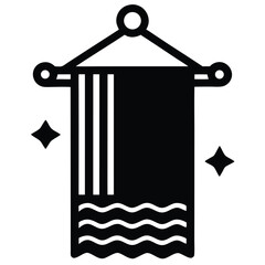 vector illustration of a black star