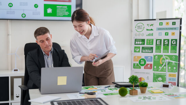 Sustainable Business Leaders Discuss ESG Strategy and Carbon Reduction Initiatives for Environmental Impact