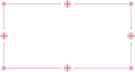 A festive snowflake border frame perfect for holiday greeting cards, winter invitations, or seasonal design projects