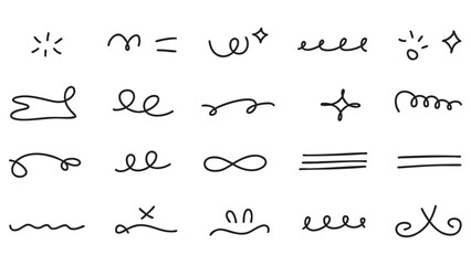 Geometric and Decorative Line Art for Designs