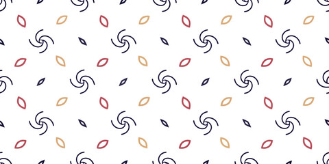 Abstract Geometric Pattern: A visually engaging abstract pattern with repeating spiral and diamond shapes, arranged in an aesthetic, symmetrical grid.